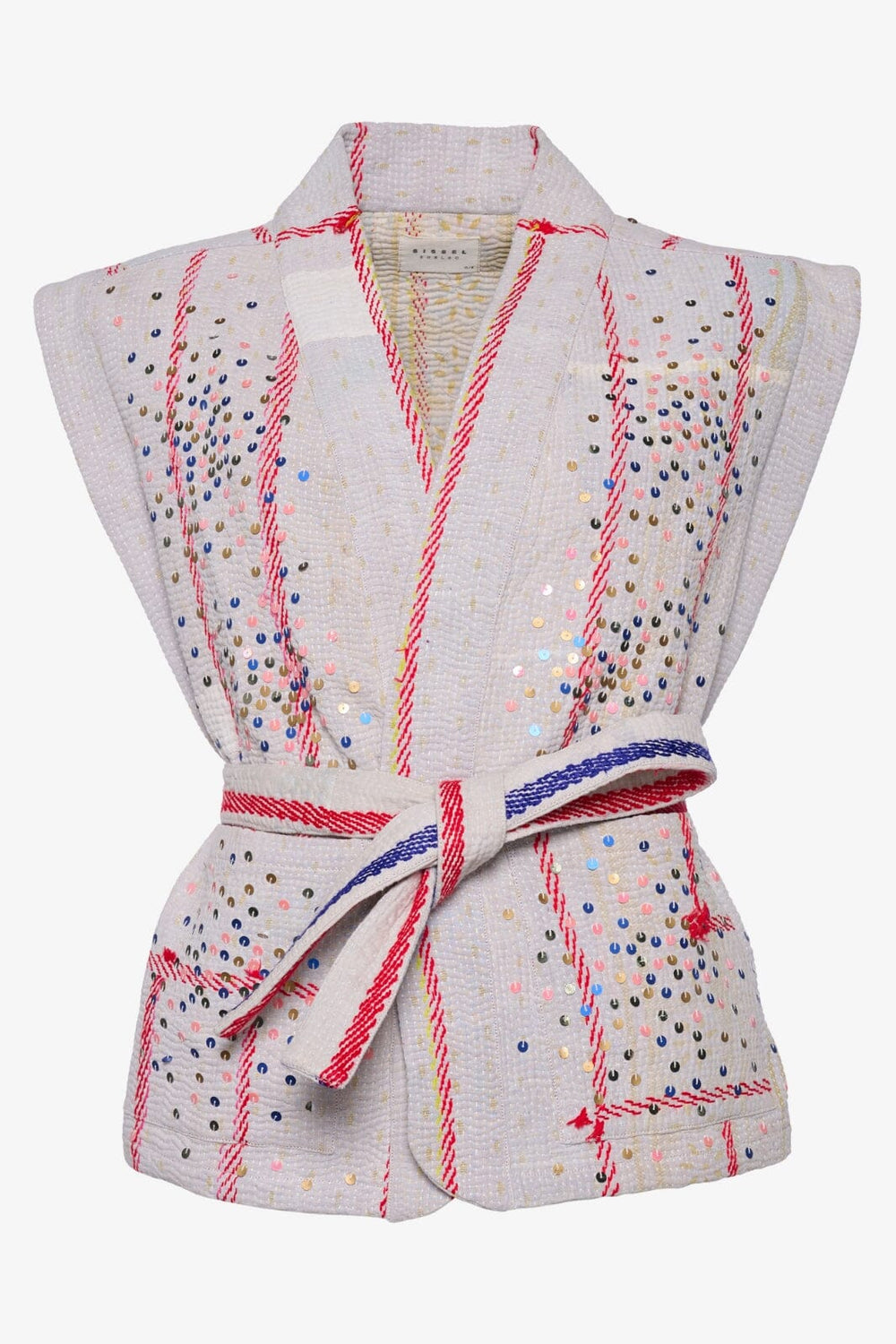 Sissel Edelbo - Emery Sequins Kantha Vest • PRE-ORDER - Handpicked Veste 