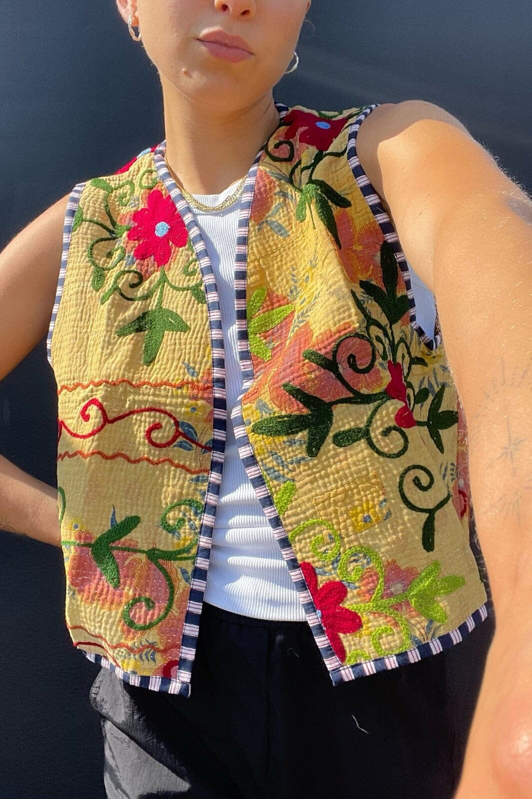 Sissel Edelbo - Gro Kantha Suzani Vest - No. 90 Veste 