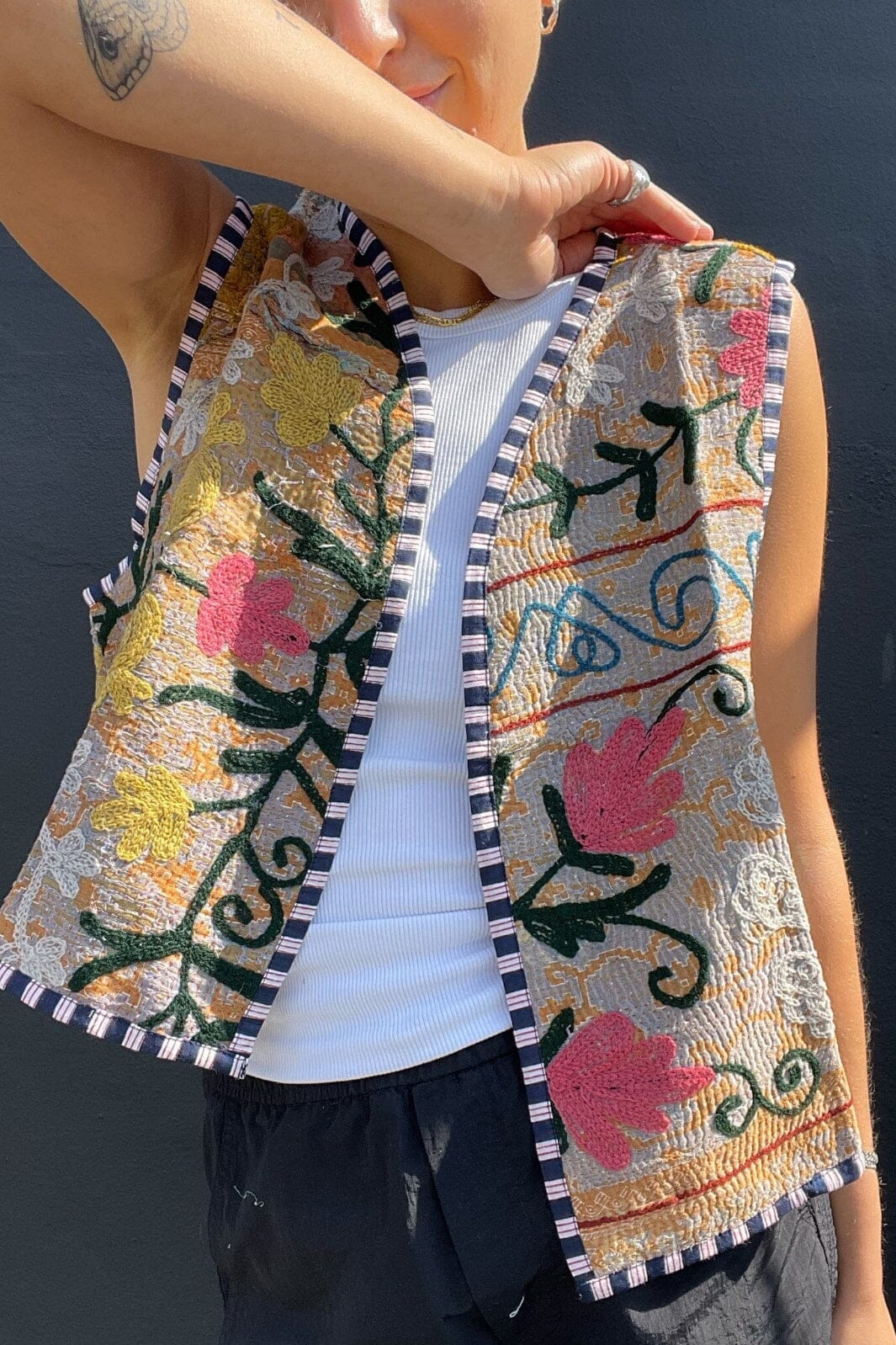 Sissel Edelbo - Gro Kantha Suzani Vest - No. 99 Veste 