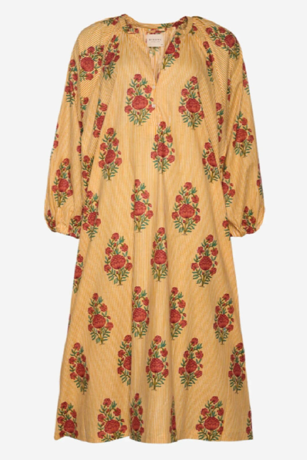 Sissel Edelbo - Lara Organic Cotton Dress • PRE-ORDER - Yellow Mustard Kjoler 