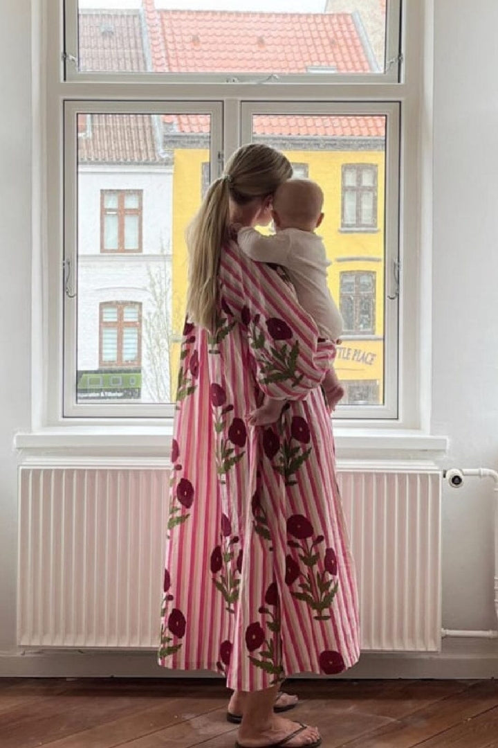Sissel Edelbo - Lara Organic Cotton Dress SE 1010 - Poppy Rose Kjoler 