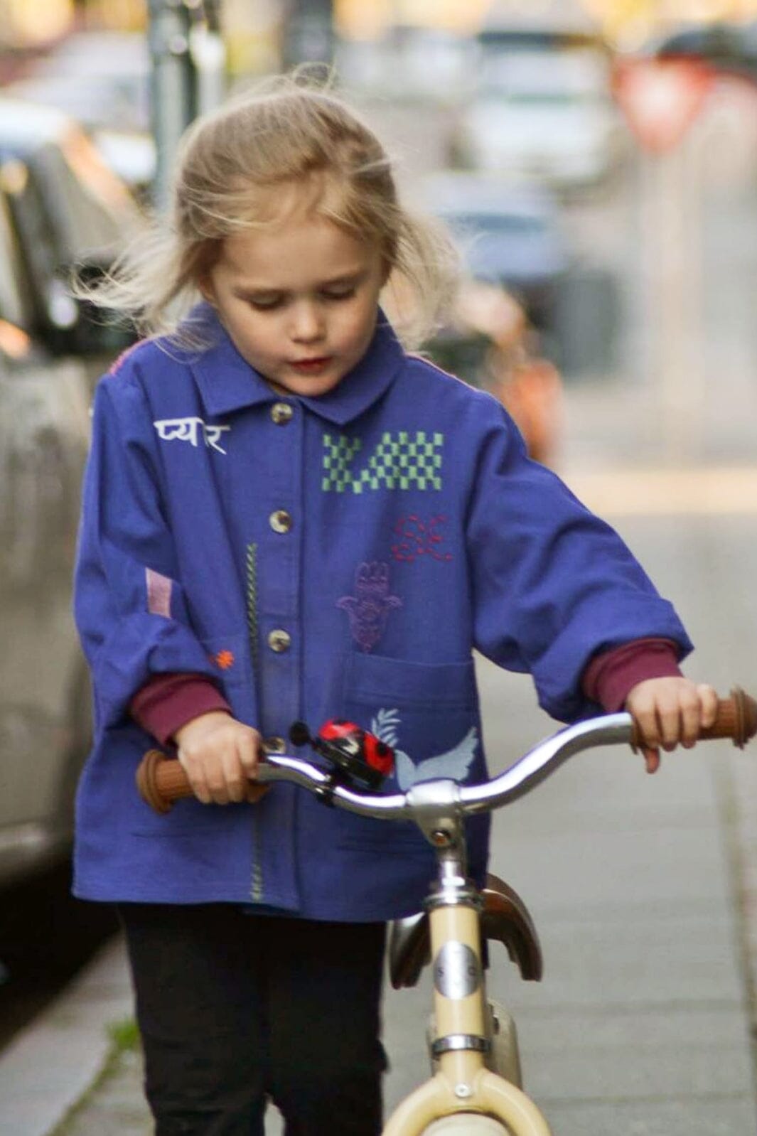 Sissel Edelbo - My Mini Organic Cotton Jacket - Ultramarine Blue Jakker 