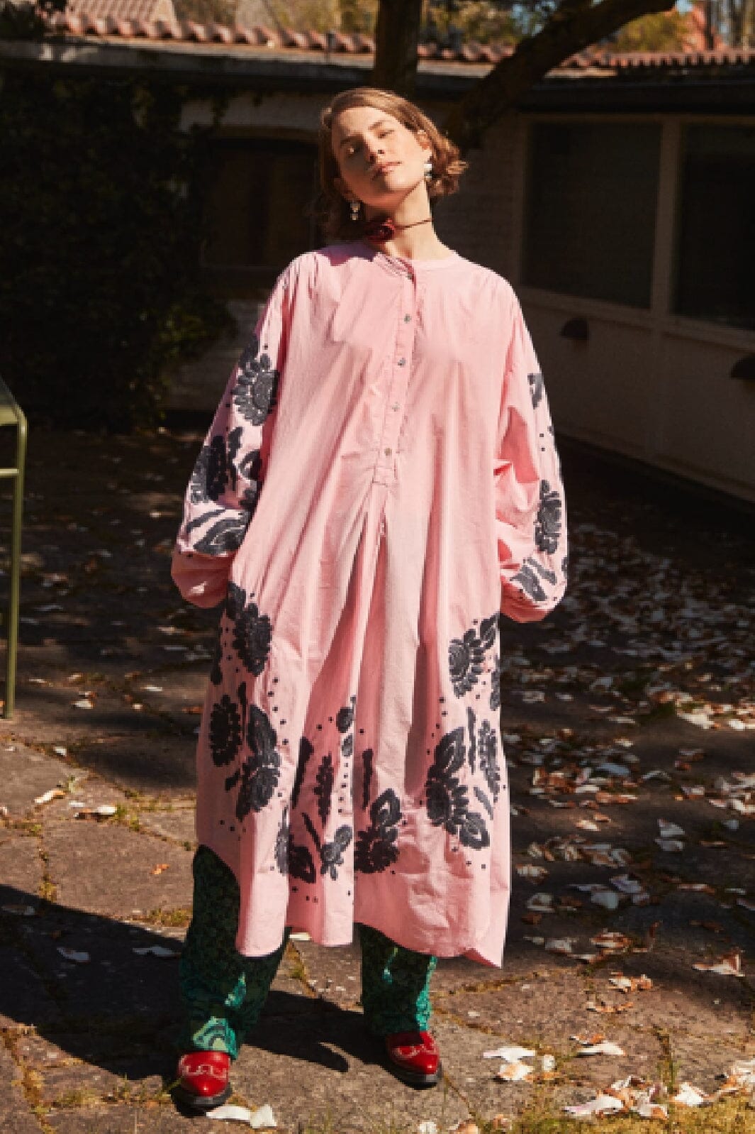 Sissel Edelbo - Rikke Organic Cotton Shirt Dress - Light Pink Kjoler 