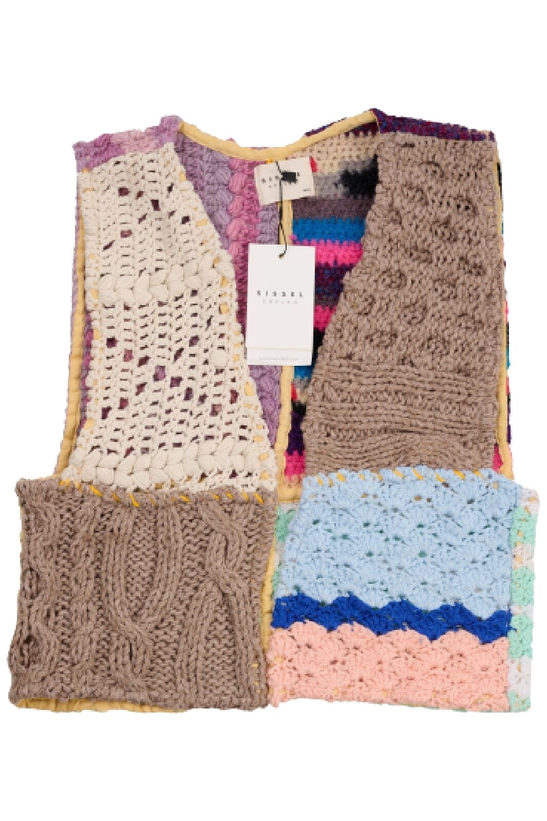 Sissel Edelbo - Yrsa Patchwork Vintage Yarn Vest - No. 183 