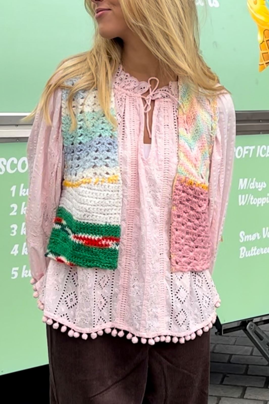 Sissel Edelbo - Yrsa Patchwork Vintage Yarn Vest - No. 227 Veste 