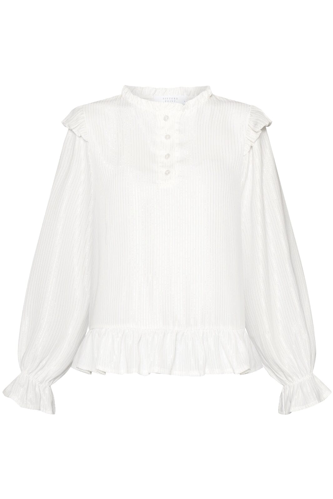 Sisters Point - Disko-Sh - 102 White/Silver Bluser 