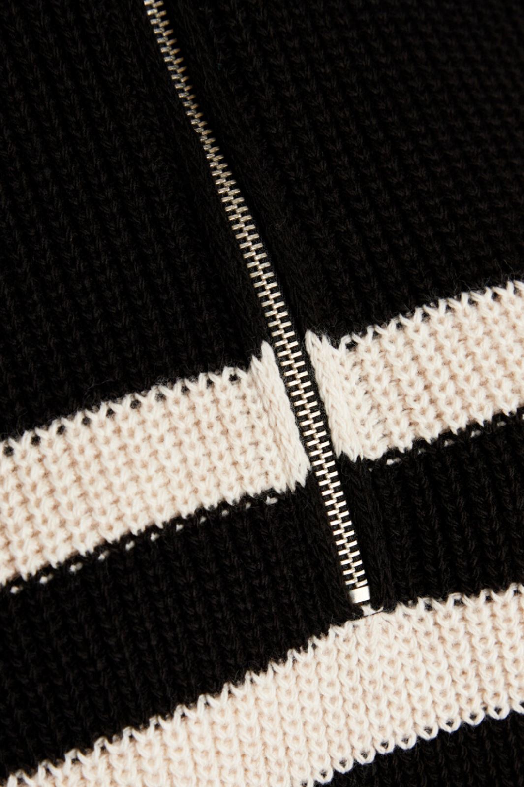 Sisters Point - Miba-Mock Sweater - Black/Bamboo Strikbluser 
