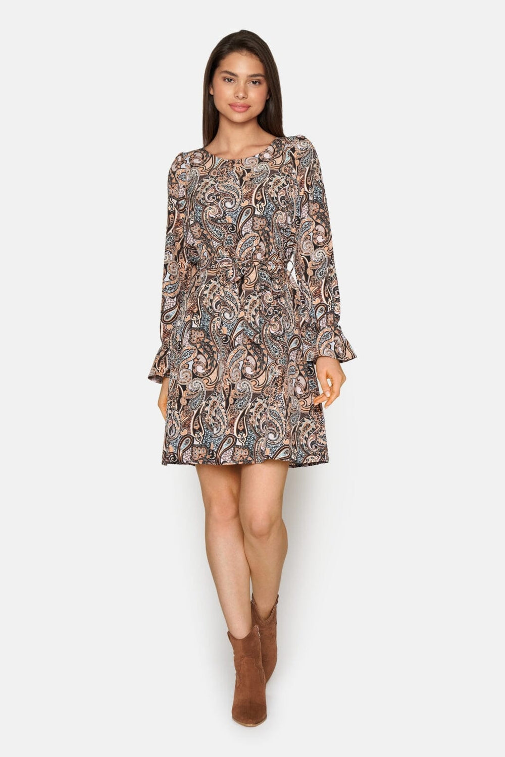 Sisters Point - Noki-Dr22 - 002 Paisley/Black Kjoler 