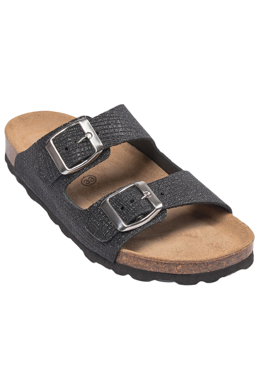 Sofie Schnoor Girls - G221804 Sandal Glitter - Black Sandaler 