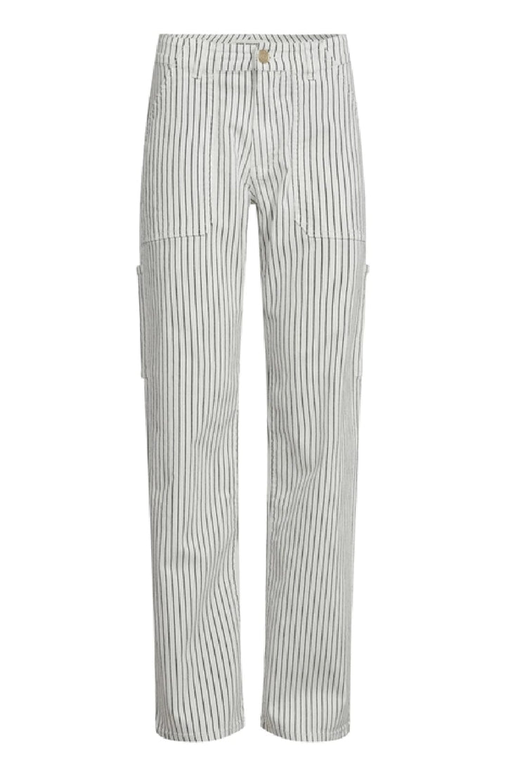 Sofie Schnoor - S231348 Trousers - Off White Striped Bukser 