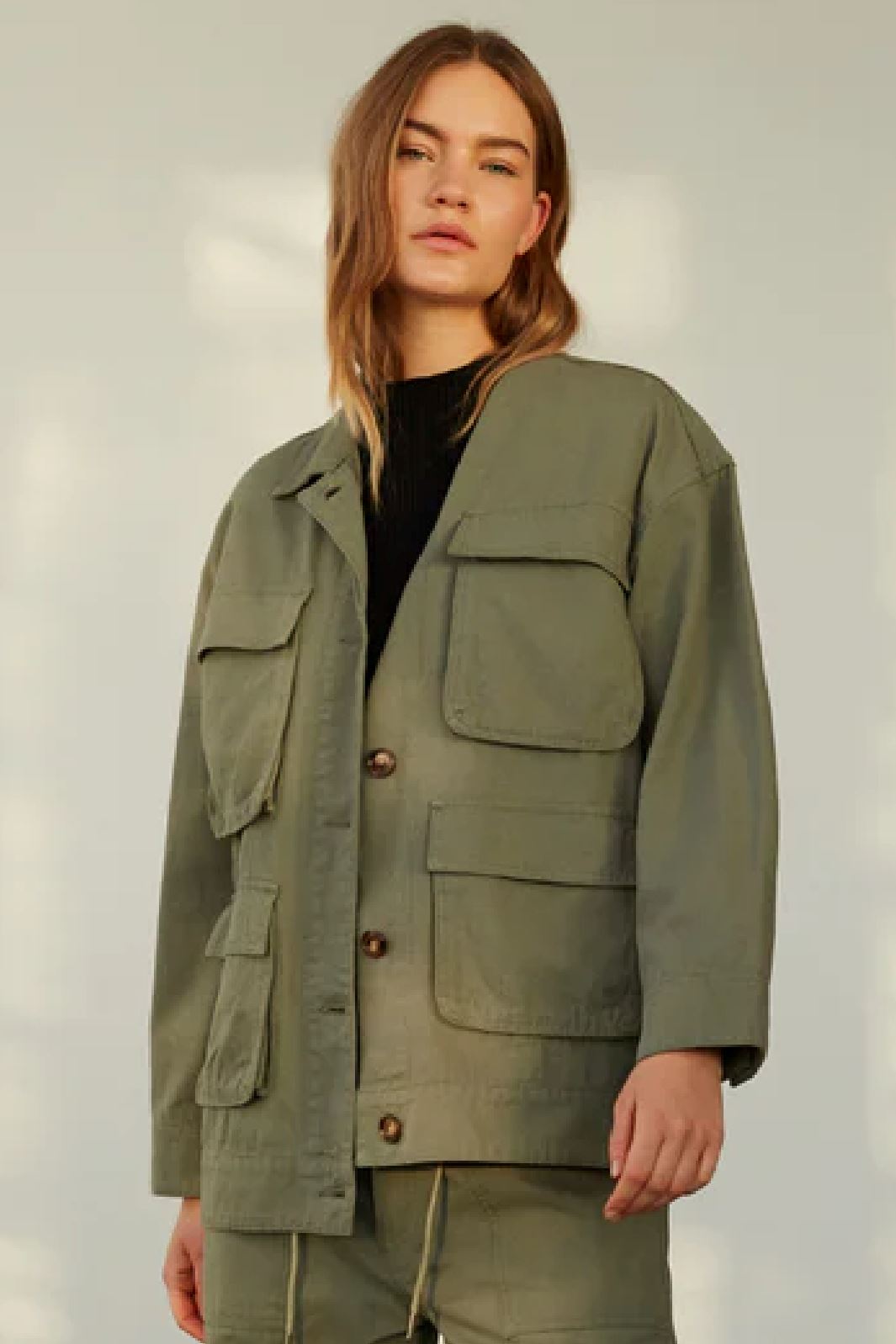 Sofie Schnoor - S233205 Jacket - Sage Green Jakker 