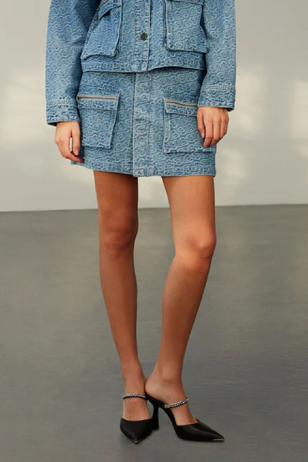 Sofie Schnoor - S233240 Skirt - Light Denim Blue Nederdele 