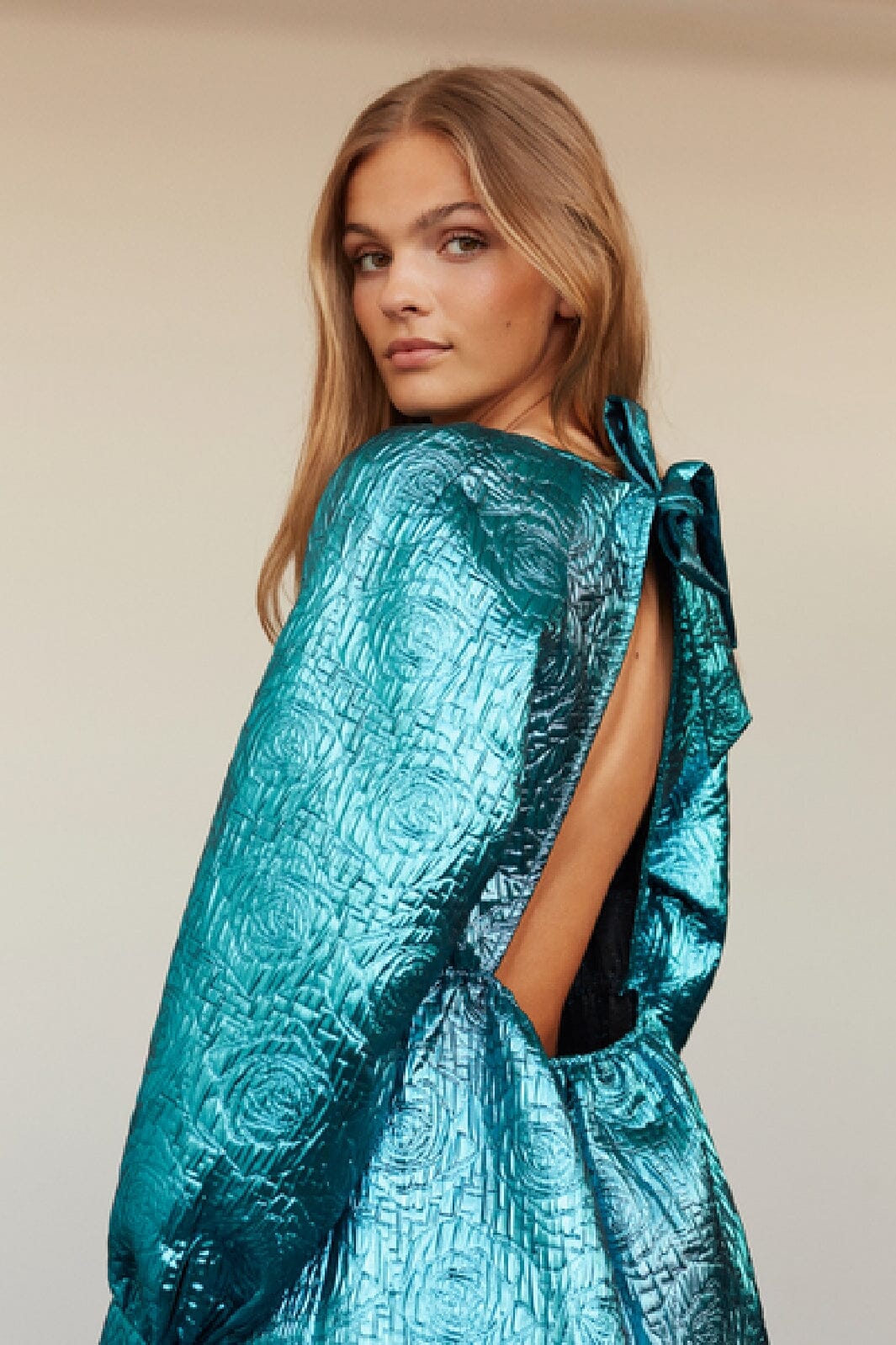Sofie Schnoor - S234120 Short Dress - Turquoise Kjoler 