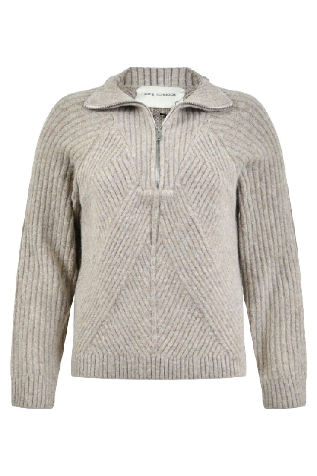 Sofie Schnoor - Snos416 Sweater - Warm Grey Strikbluser 