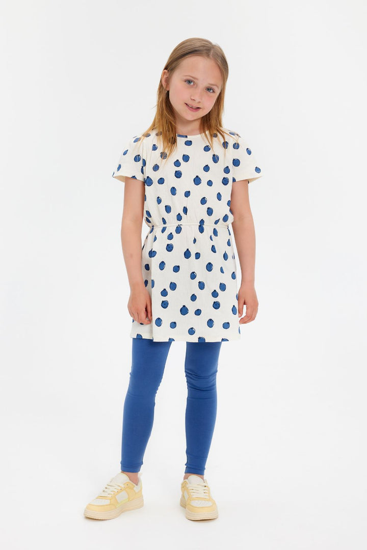 Soft Gallery - SGHillaria Blueberries SS Dress - Gardenia Kjoler 