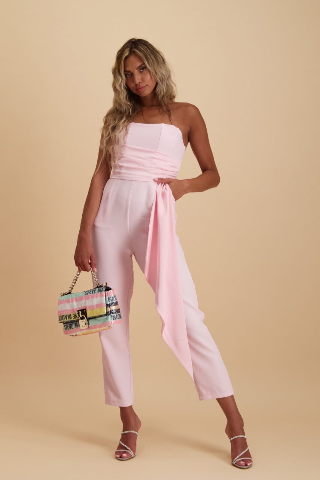 Steve Madden - Harlen Jumpsuit - Pink Tulle Jumpsuits 