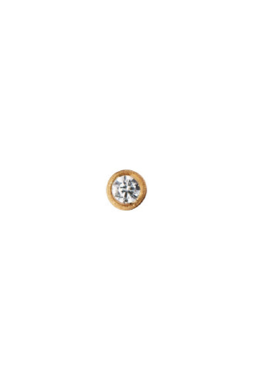 Stine A - Big Dot Earring Gold - 1089-02-S Øreringe 