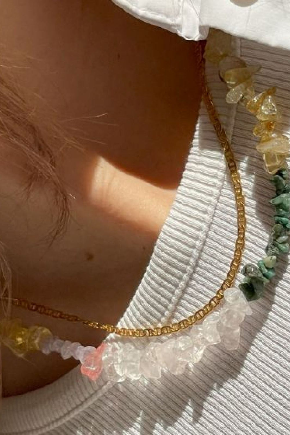 Stine A - Crispy Coast Necklace - Pacific Colors With Pearls & Gemstones - 2053-02 Halskæder 