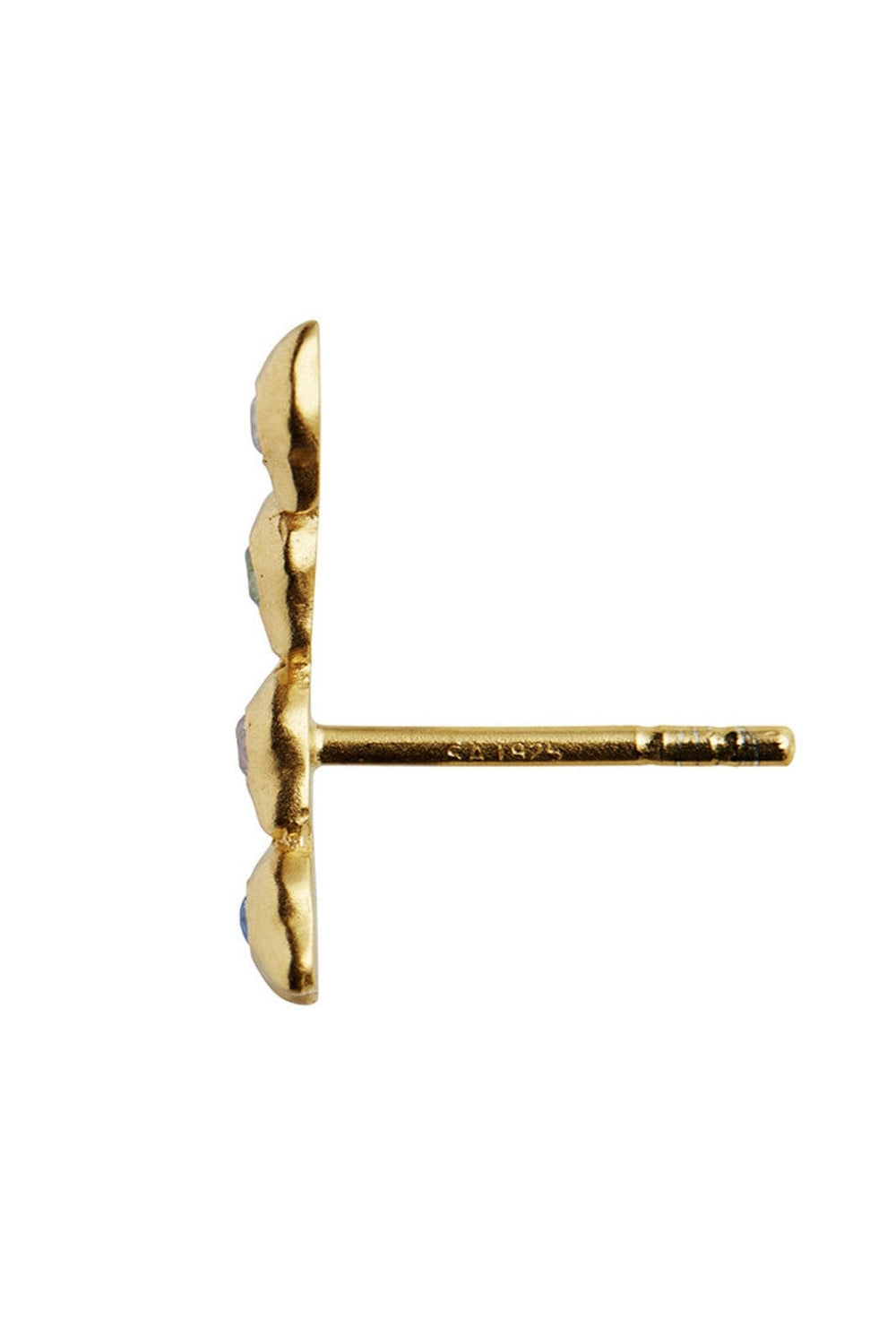 Stine A - Four Glimpse Earring With Stones - Right - 1301-02-R Øreringe 