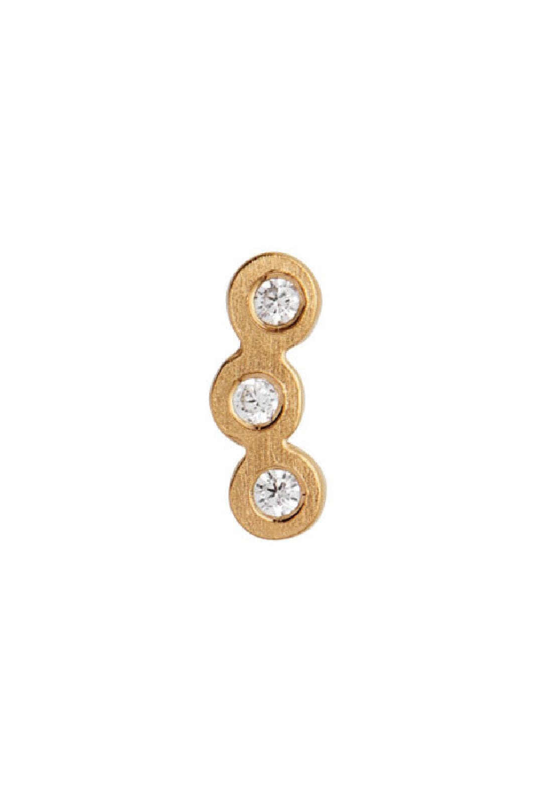 Stine A - Three Dots Earring Gold - 1004-02-S Øreringe 