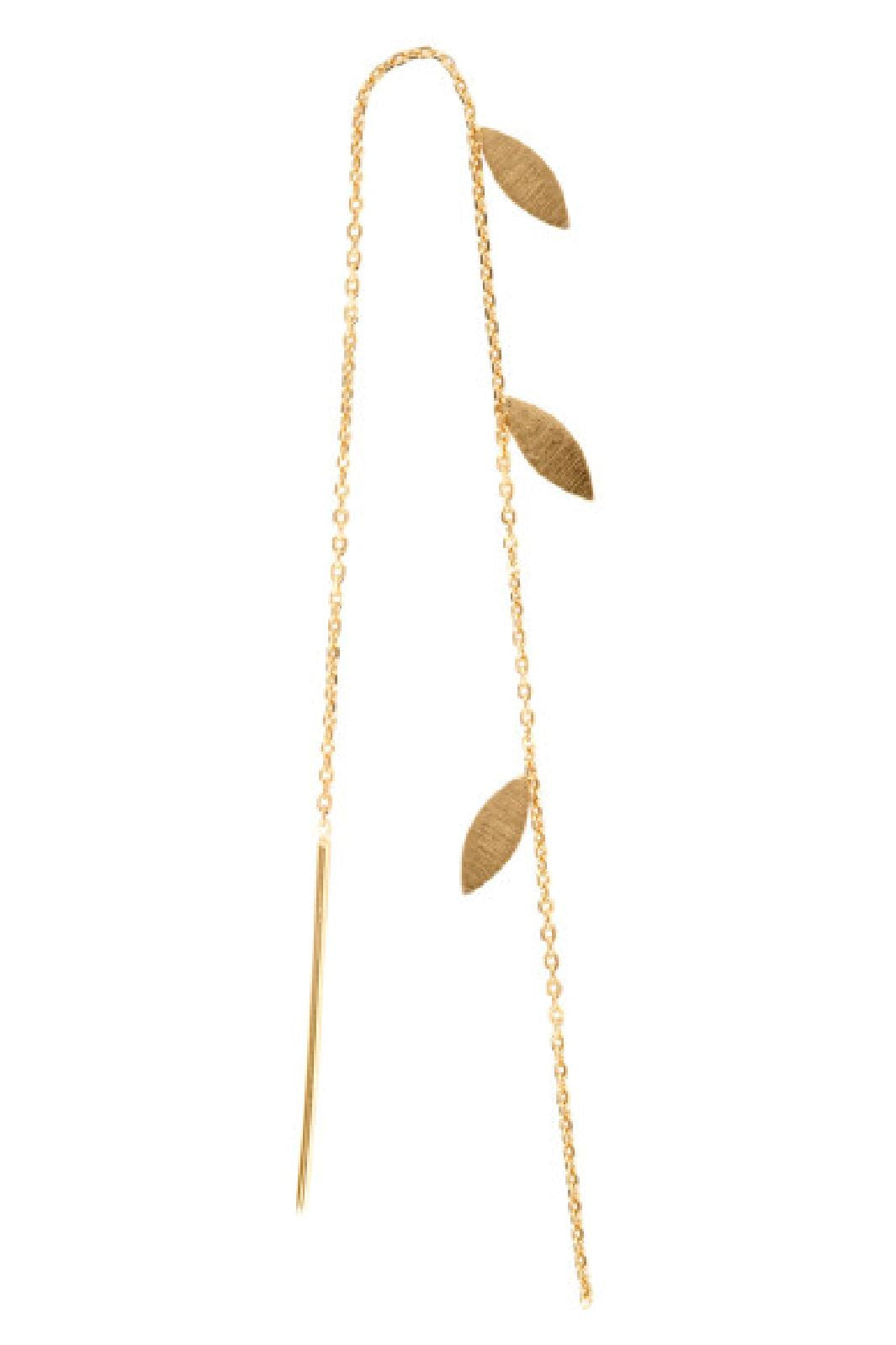 Stine A - Three Leaves Earring Gold - 1042-02-S Smykker 