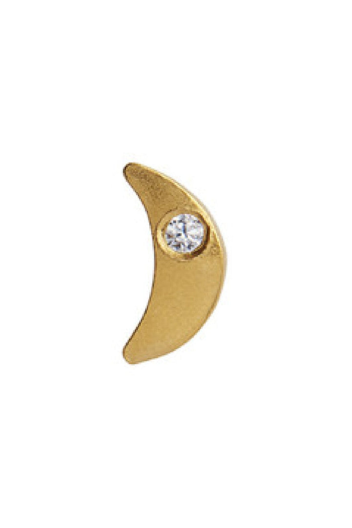 Stine A - Tout Petit Bella Moon Earring Gold - 1280-02-S Øreringe 