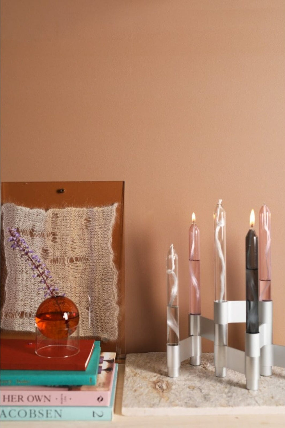 Studio About - Glass Candles, Oil Candles, Rose, 21022R Lys 