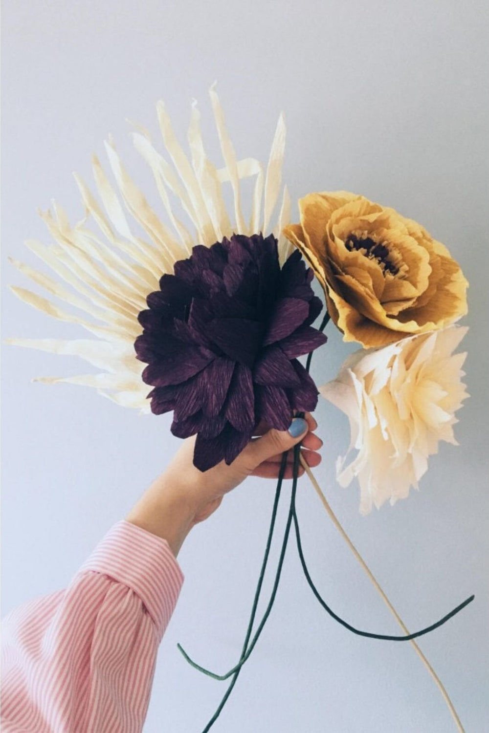 Studio About - Paper Flower, Grand Dahlia, Aubergine, 160460A Interiør 