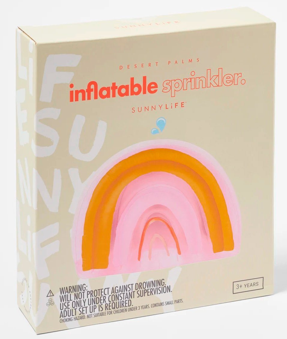 SunnyLife - Inflatable Sprinkler Rainbow - Peachy Pink Bad 