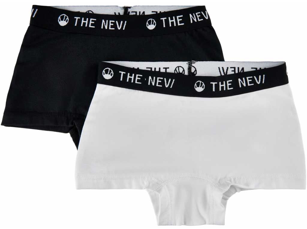 THE NEW - 2-Pack Organic Hipsters Noos - Black/White Undertøj 