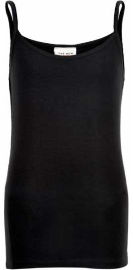 THE NEW - Basic Tank Top Noos Sustainable - Black Toppe 