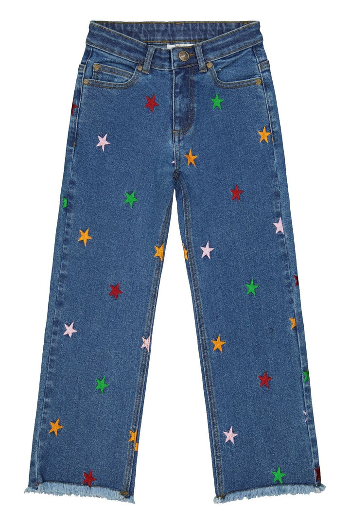 The New - Tndania Star Wide Jeans - Medium Blue Bukser 