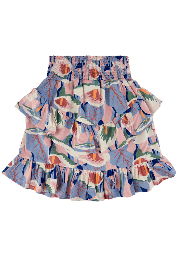 The New - Tngwyneth Skirt - Peach Beige Flower Aop Nederdele 