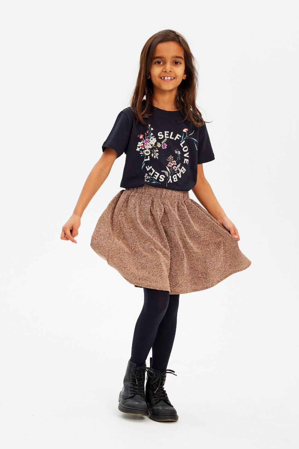 The New - Tnidalou Skirt - Gold Glitter Nederdele 