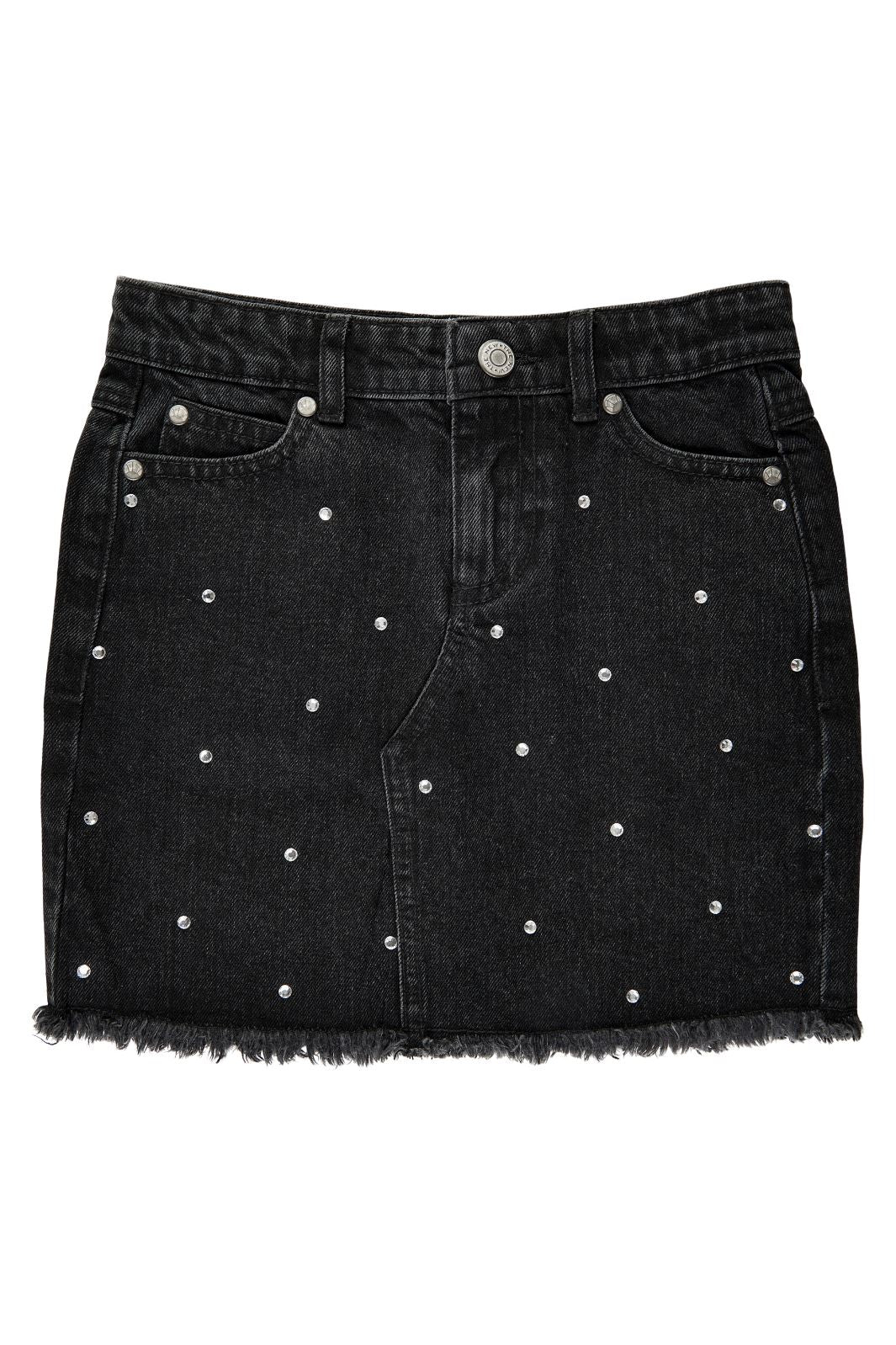 The New - Tnisia Denim Skirt - Black Denim Nederdele 