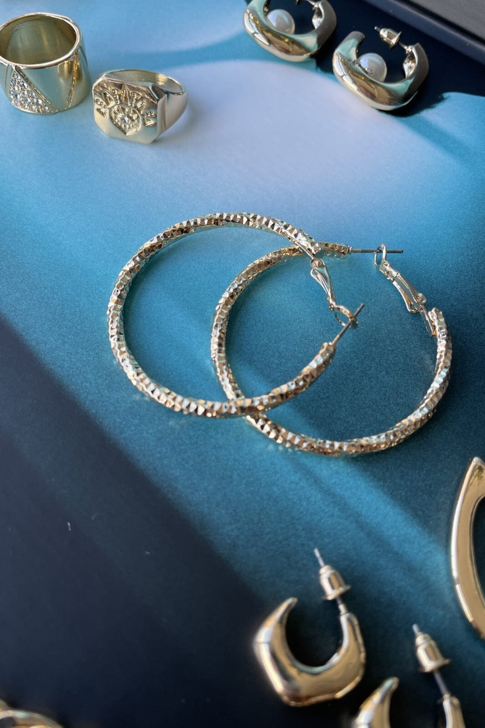 Valentin Studio - Coral Hoop - Forgyldt Øreringe 