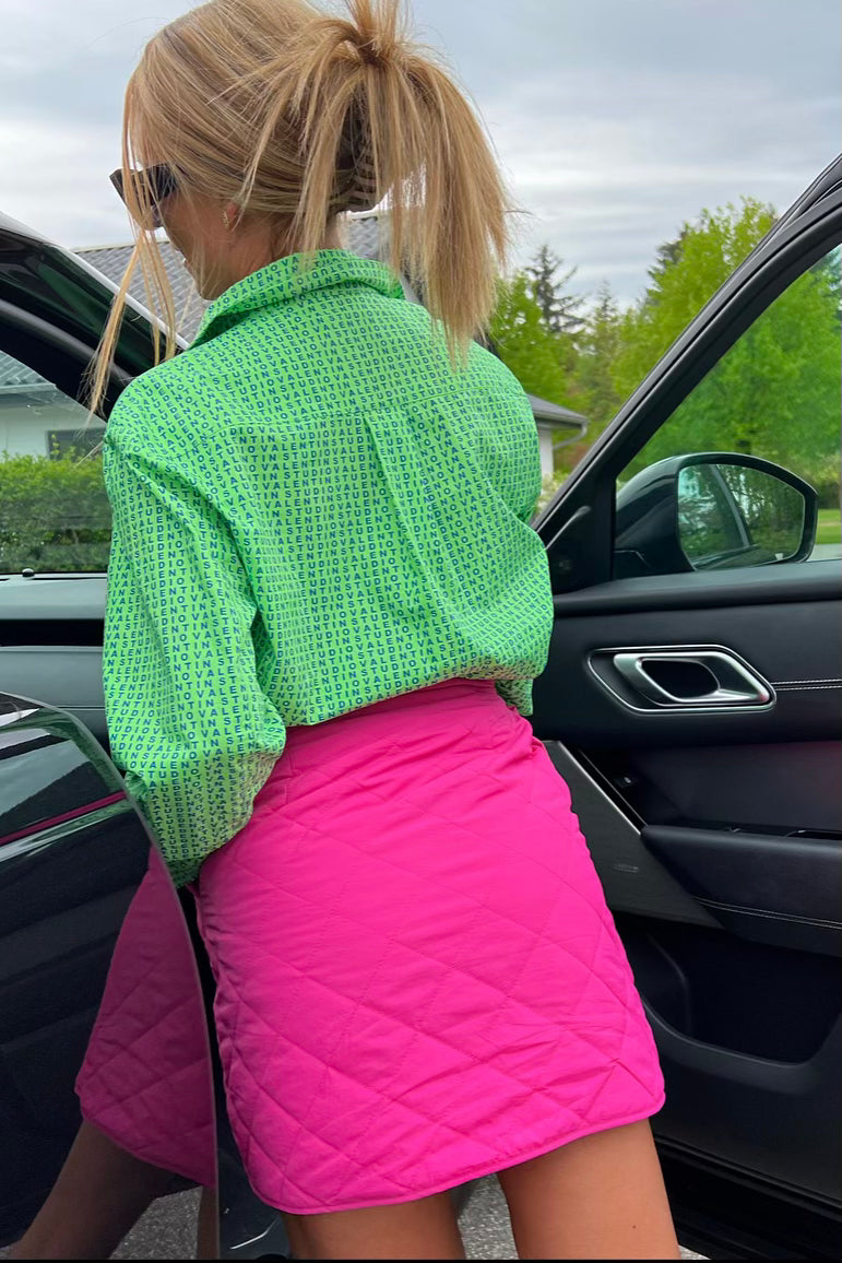 Valentin Studio - Quilted Skirt - Pink Nederdele 