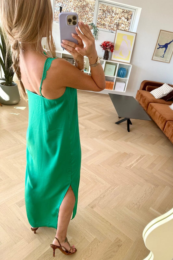 Valentin Studio - String Long Dress - Deep Green Kjoler 