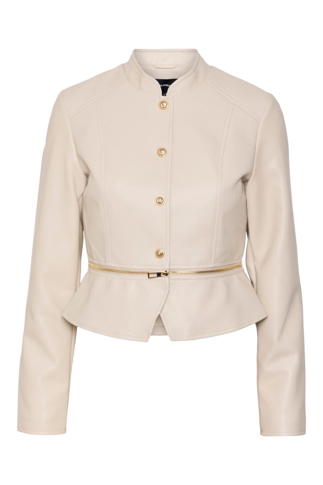 Vero Moda, Vmannika Short Coated Jacket, Oatmeal GOLD