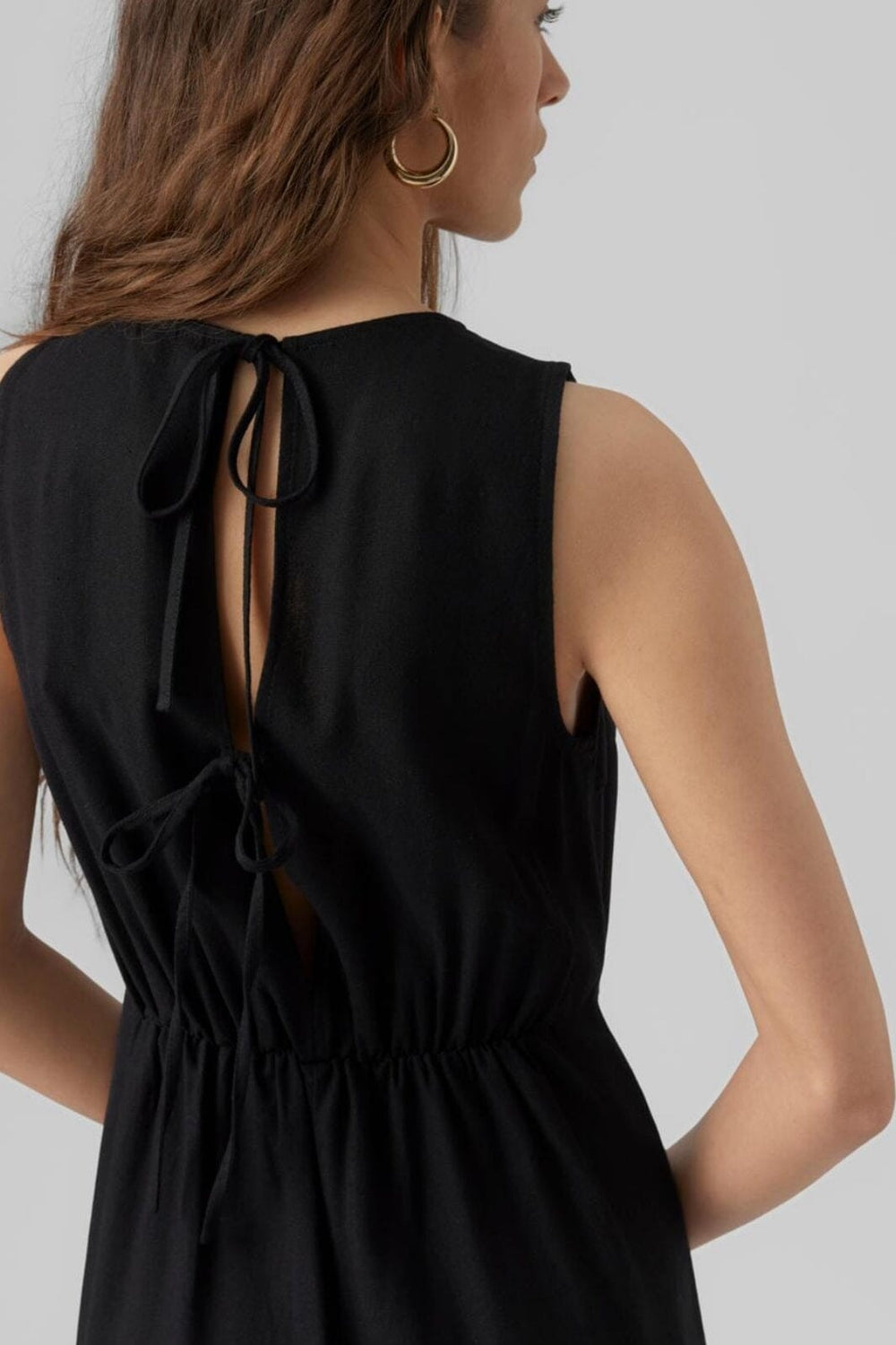 Vero Moda - Vmmymilo Sl Culotte Jumpsuit Wvn Ga - 4224551 Black Buksedragter 