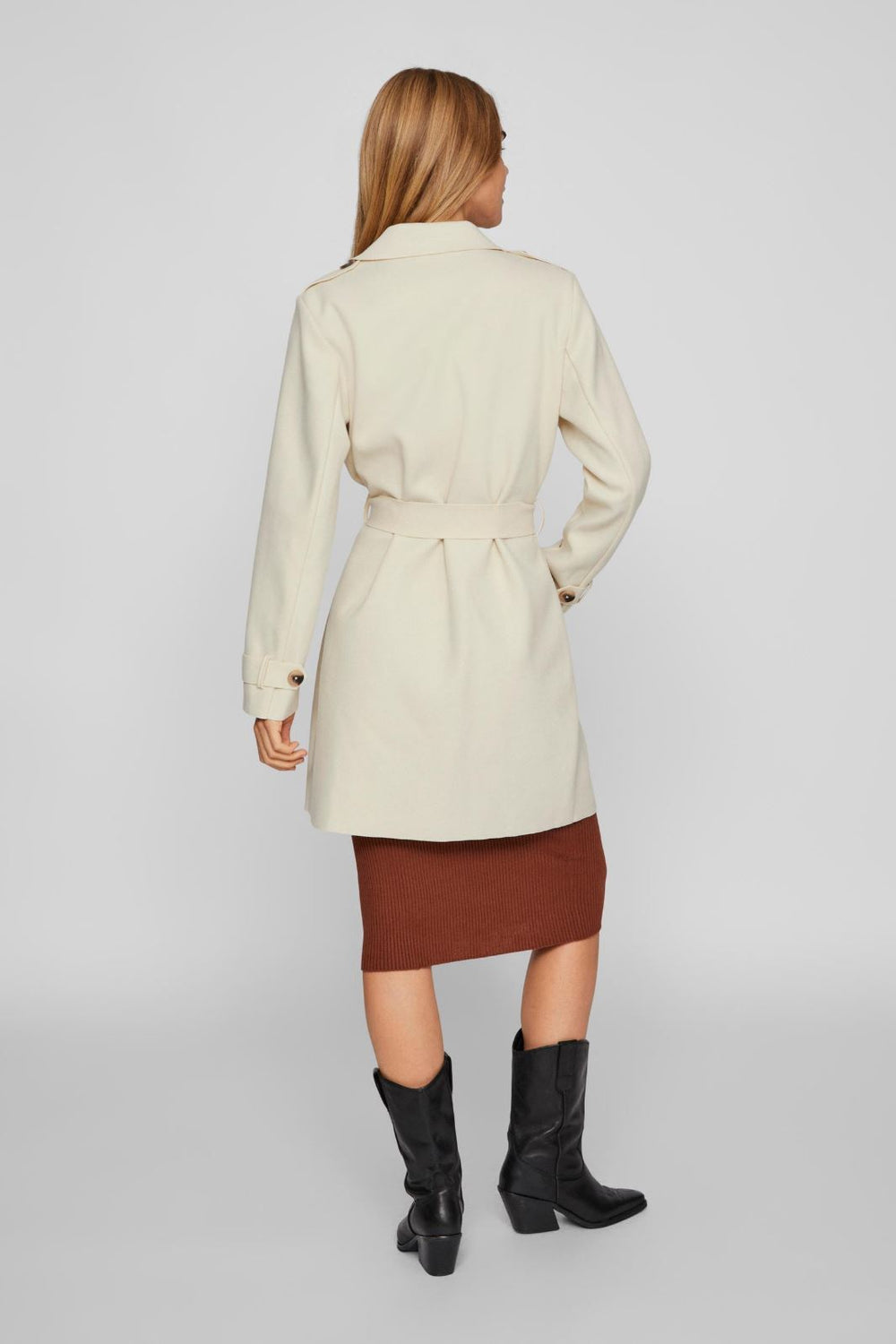 Vila - Vijuice Ls Coat - Birch Frakker 