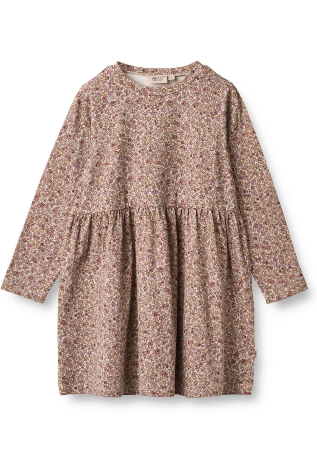 Wheat - Jersey Dress Sessa - 0098 grey rose flowers Kjoler 