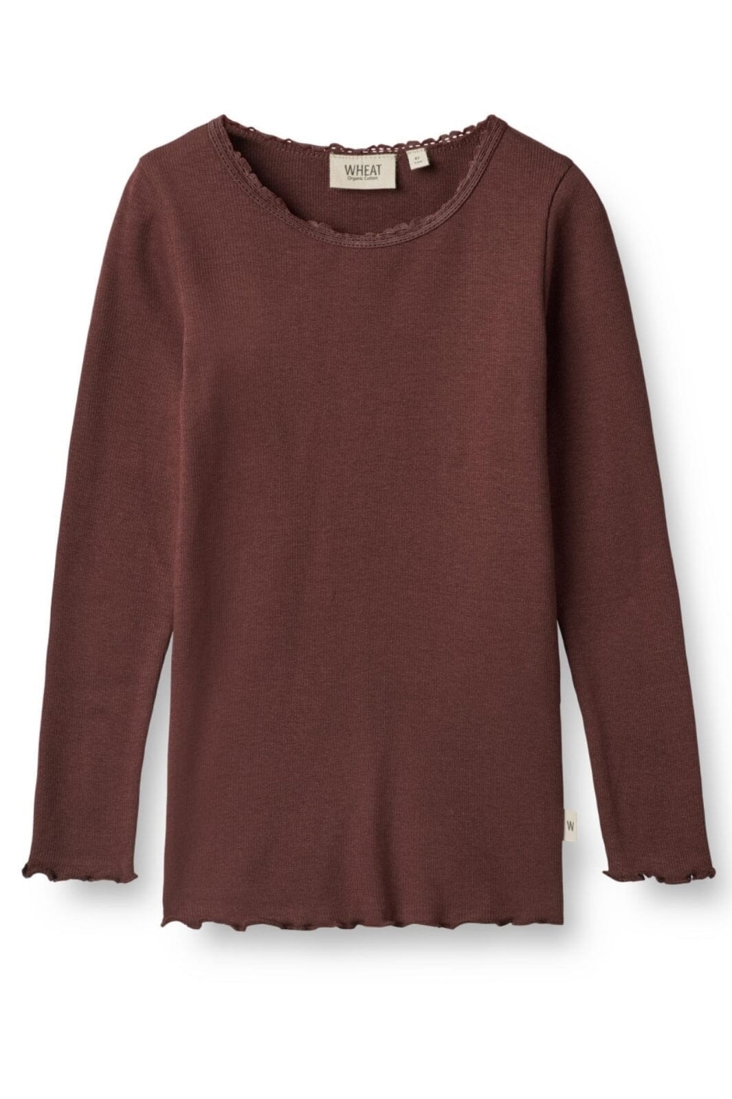 Wheat - Rib T-Shirt Reese - 2118 aubergine Bluser 