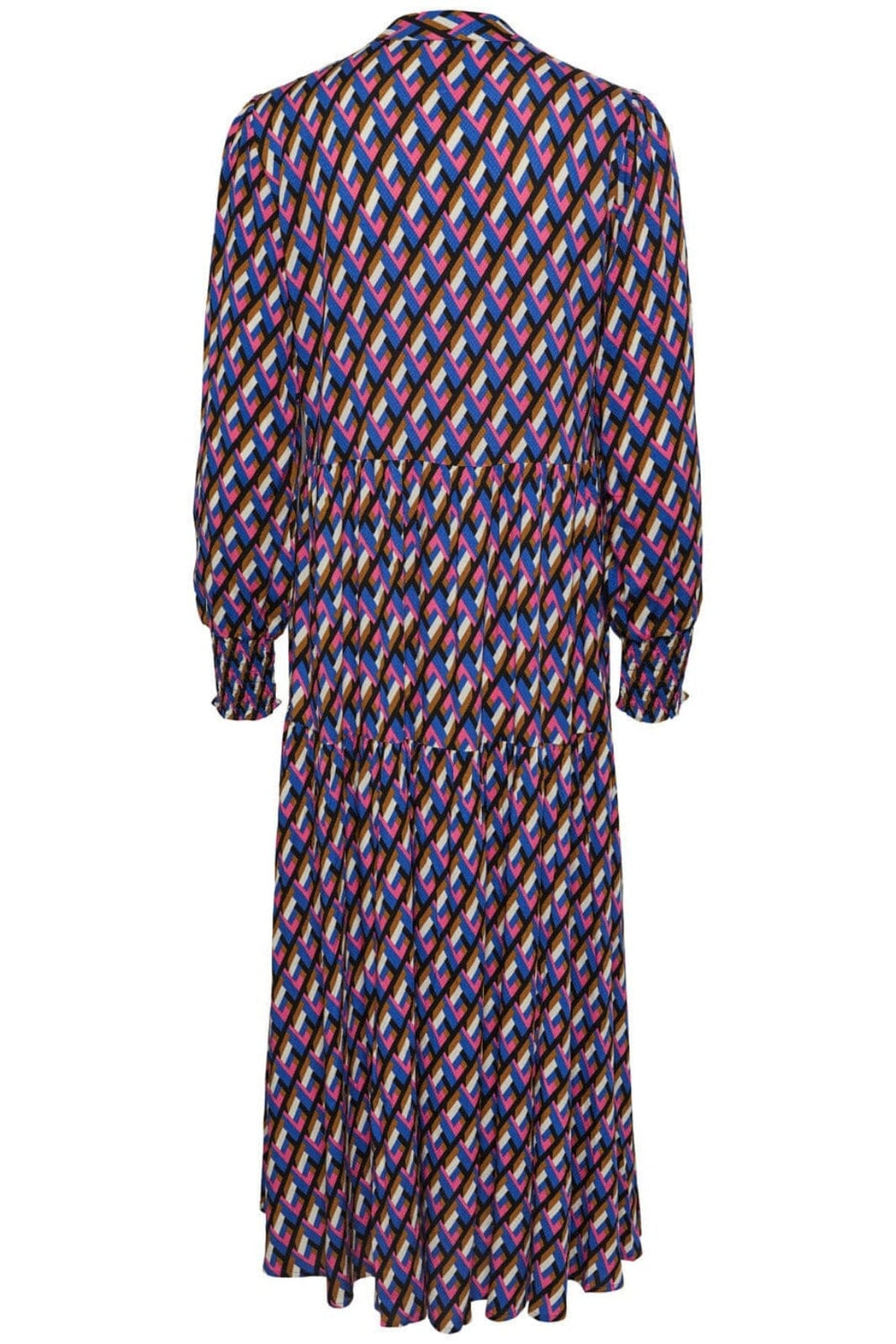 Y.A.S - Yasalira Ls Long Shirt Dress S. - Surf The Web Zagga print Kjoler 