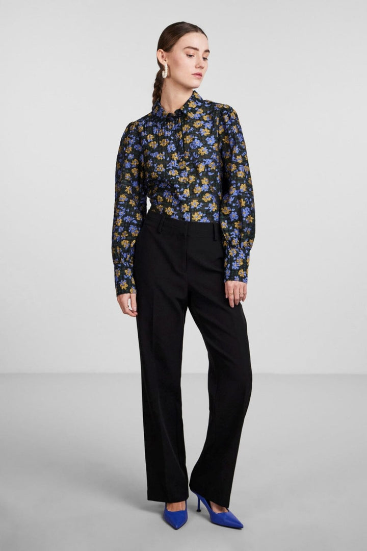 Y.A.S - Yasbluris Flared Pant - Black Bukser 