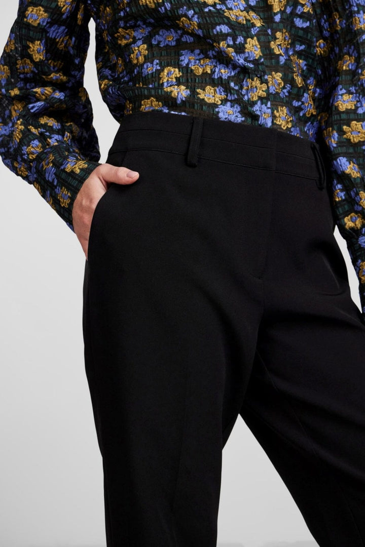 Y.A.S - Yasbluris Flared Pant - Black Bukser 