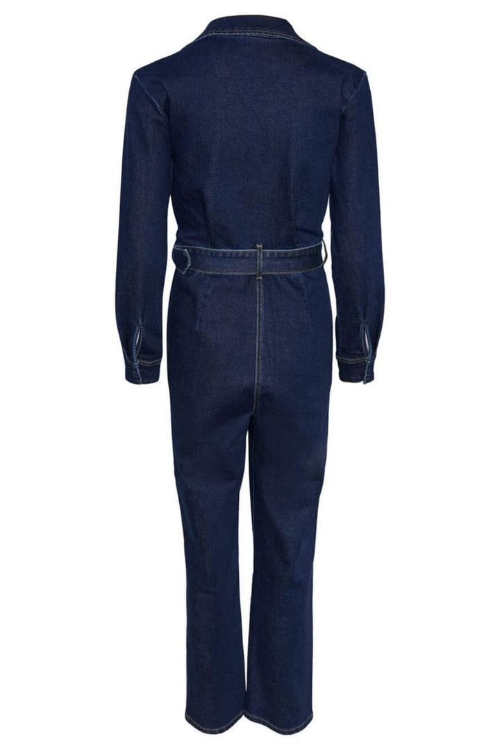 Y.A.S - Yasdonna Ls Denim Jumpsuit S. - 4311555 Dark Blue Denim Buksedragter 