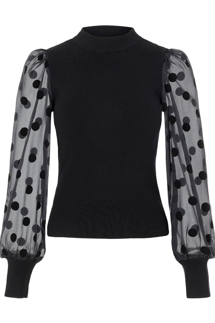 Y.A.S - Yasdotme Ls Knit Pullover S. - Black Bluser 
