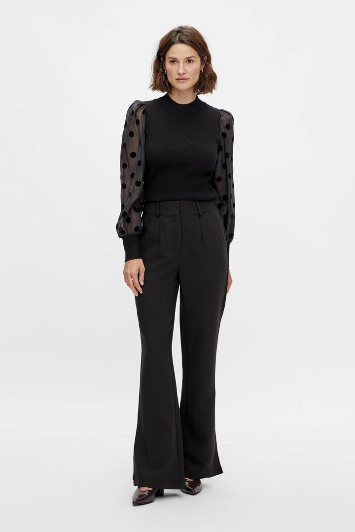 Y.A.S - Yasdotme Ls Knit Pullover S. - Black Bluser 