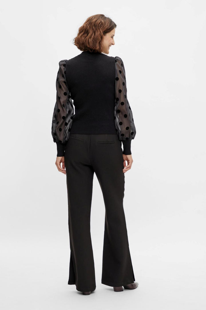 Y.A.S - Yasdotme Ls Knit Pullover S. - Black Bluser 